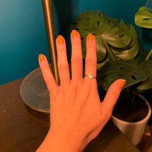 Sterling Silver Size 6 Star Ring - Fossil